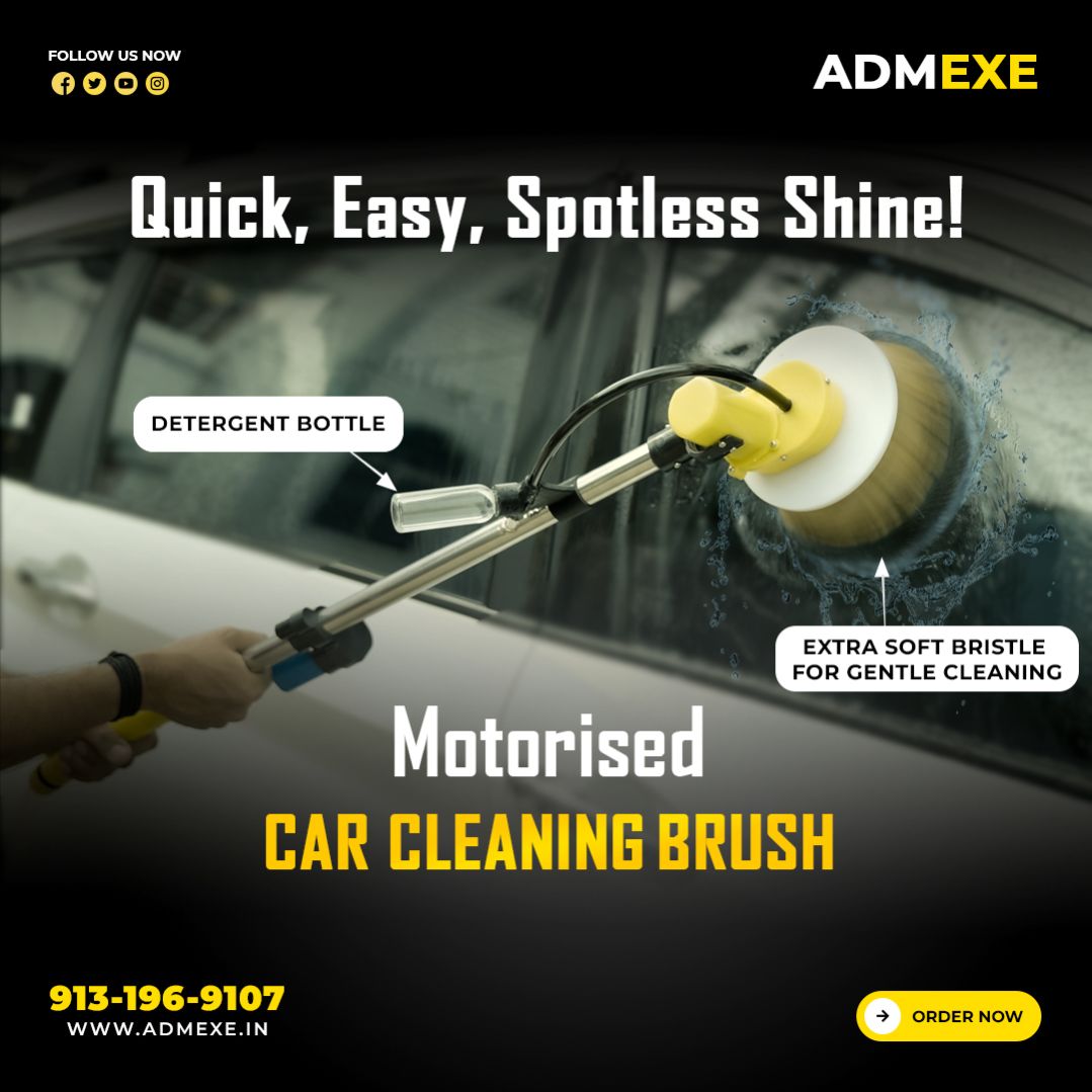 Water valve for car cleaning brush